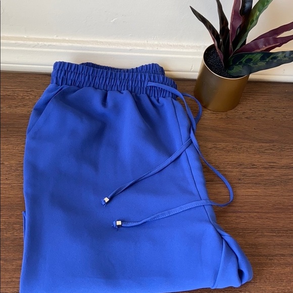 Royal Blue Forever 21 Drawstring Pants - Picture 2 of 7